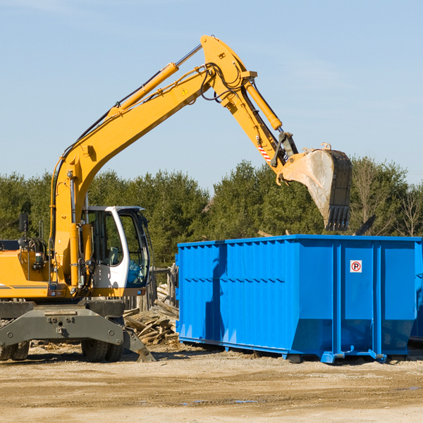 can i choose the location where the residential dumpster will be placed in Newcastle NE